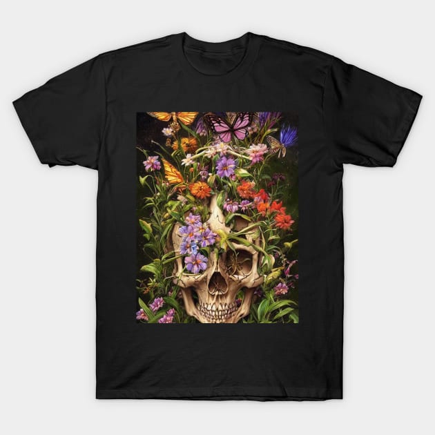 Bones and Botany T-Shirt by levelsart